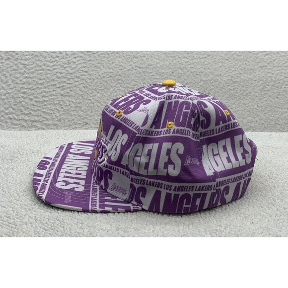 Mitchell & Ness Purple and Yellow Lakers Hat - Picture 3 of 13
